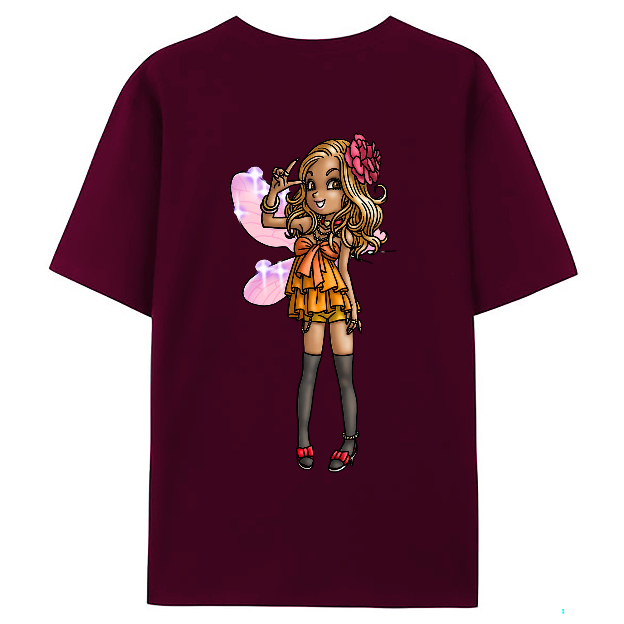 （画像用） ドラゴンクエスト Doragon Kuesuto Dragon Quest レディース半袖Tシャツ(バックプリント)